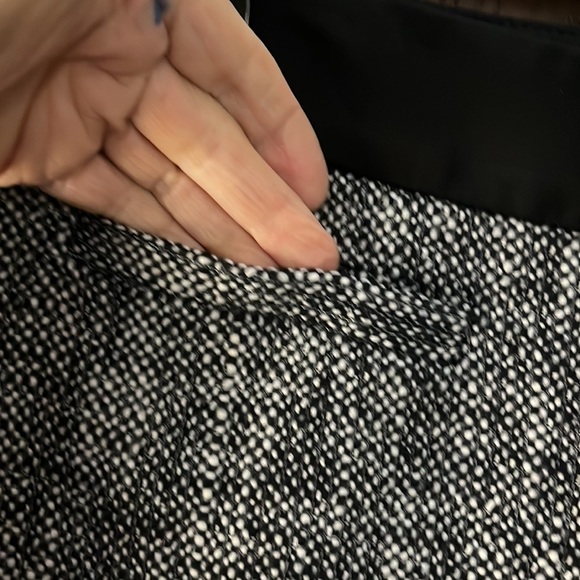 Talbot’s winter skirt. Looks like wool. Black and white. Size 14P - Picture 2 of 10